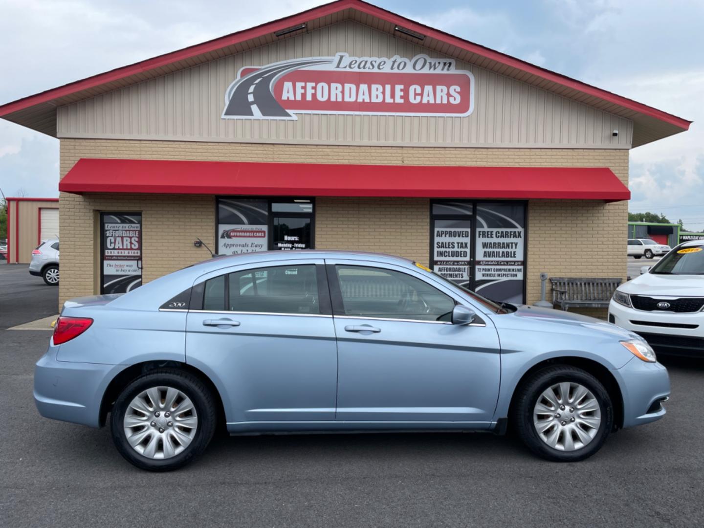 2014 Blue Chrysler 200 (1C3CCBAB0EN) with an 4-Cyl, 2.4 Liter engine, Automatic, 4-Spd transmission, located at 8008 Warden Rd, Sherwood, AR, 72120, (501) 801-6100, 34.830078, -92.186684 - Photo#0